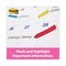 Post-it Flags 0.5 in. Arrow Page Flags - Assorted Primary/Bright Colors (252/Pack)